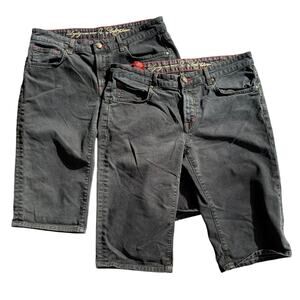 CJ by Cookie Johnson Black Denim Bermuda